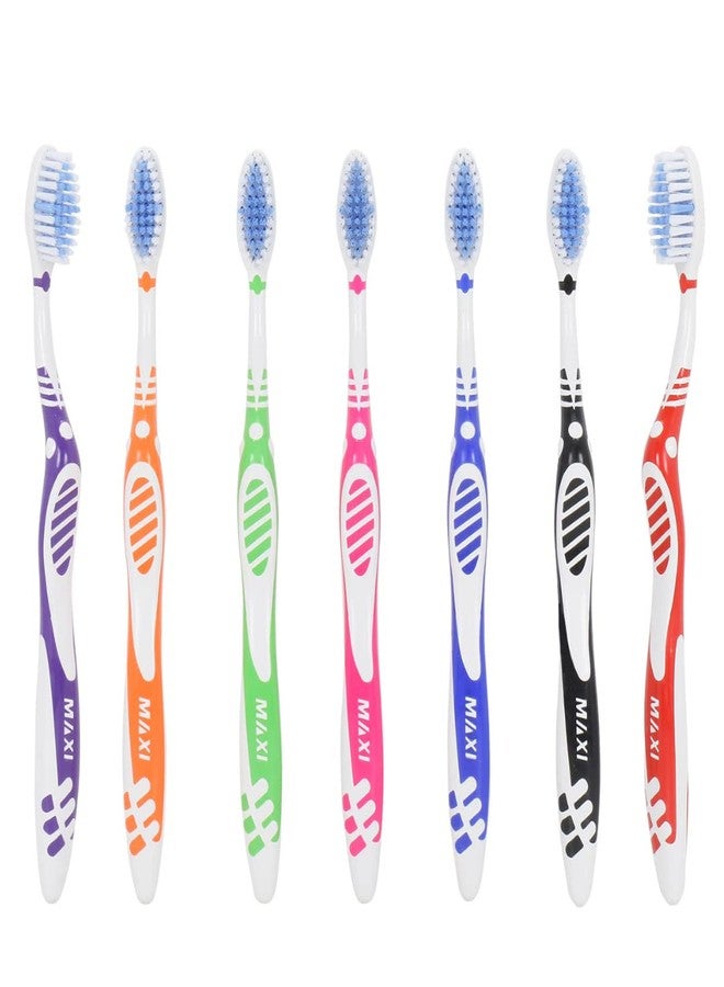 MAXI Sensitive+ Manual Toothbrush with Soft Bristles for Adults, gentle on Sensitive teeth, Multicolor (Pack of 12) - Image 3
